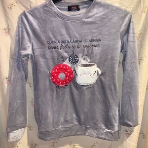 Velvet Pajama graphic top